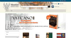 Desktop Screenshot of livrariamontfort.com.br